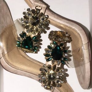 Miss Lola heel  diamond sandal heel NEW